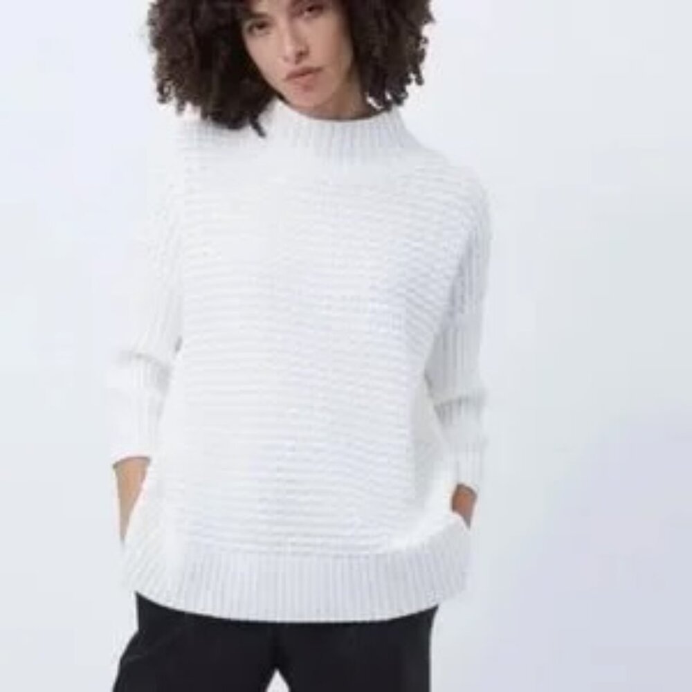 French Connection Mozart Popcorn Sweater  Size M